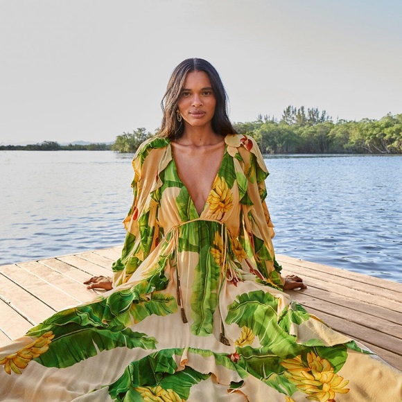 FARM Rio Fresh Bananas Maxi Dress - Picture 2 of 7